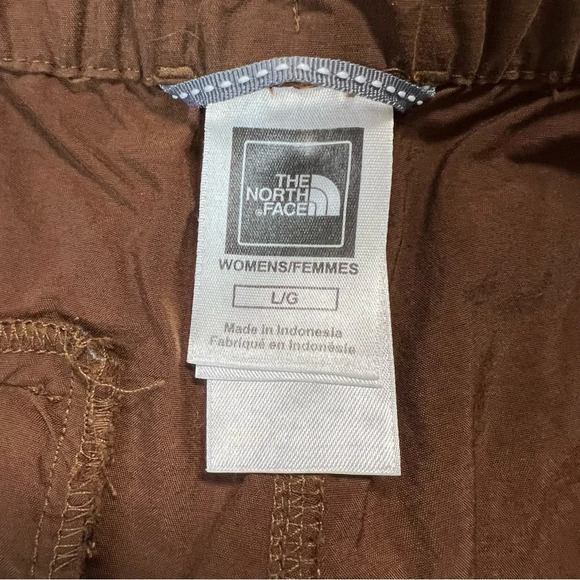 North face brown cargo Capri SZ LG - Picture 5 of 6